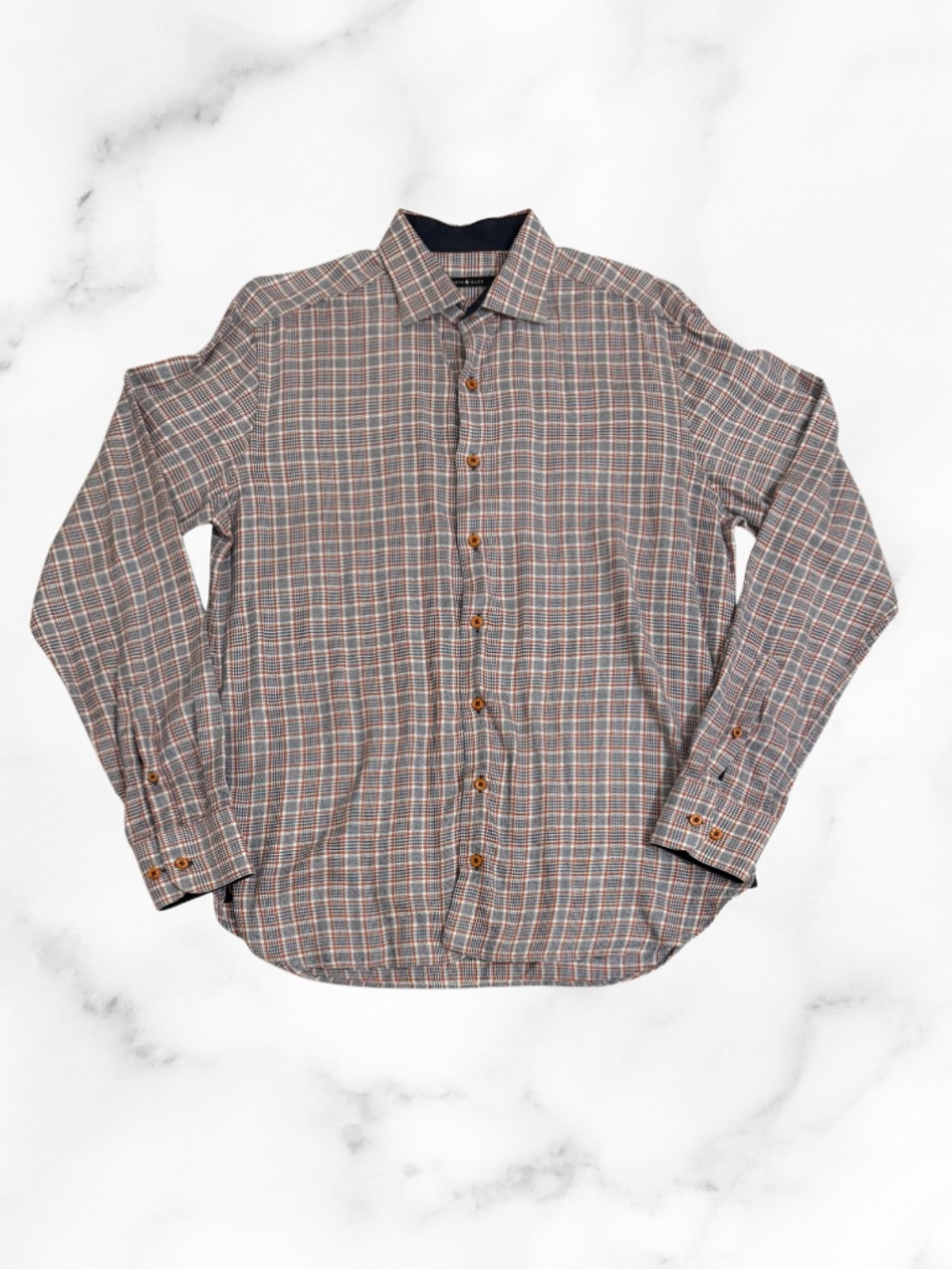 Men's Hammer Made Limited Edition Orange and Light Blue Button Down Shirt